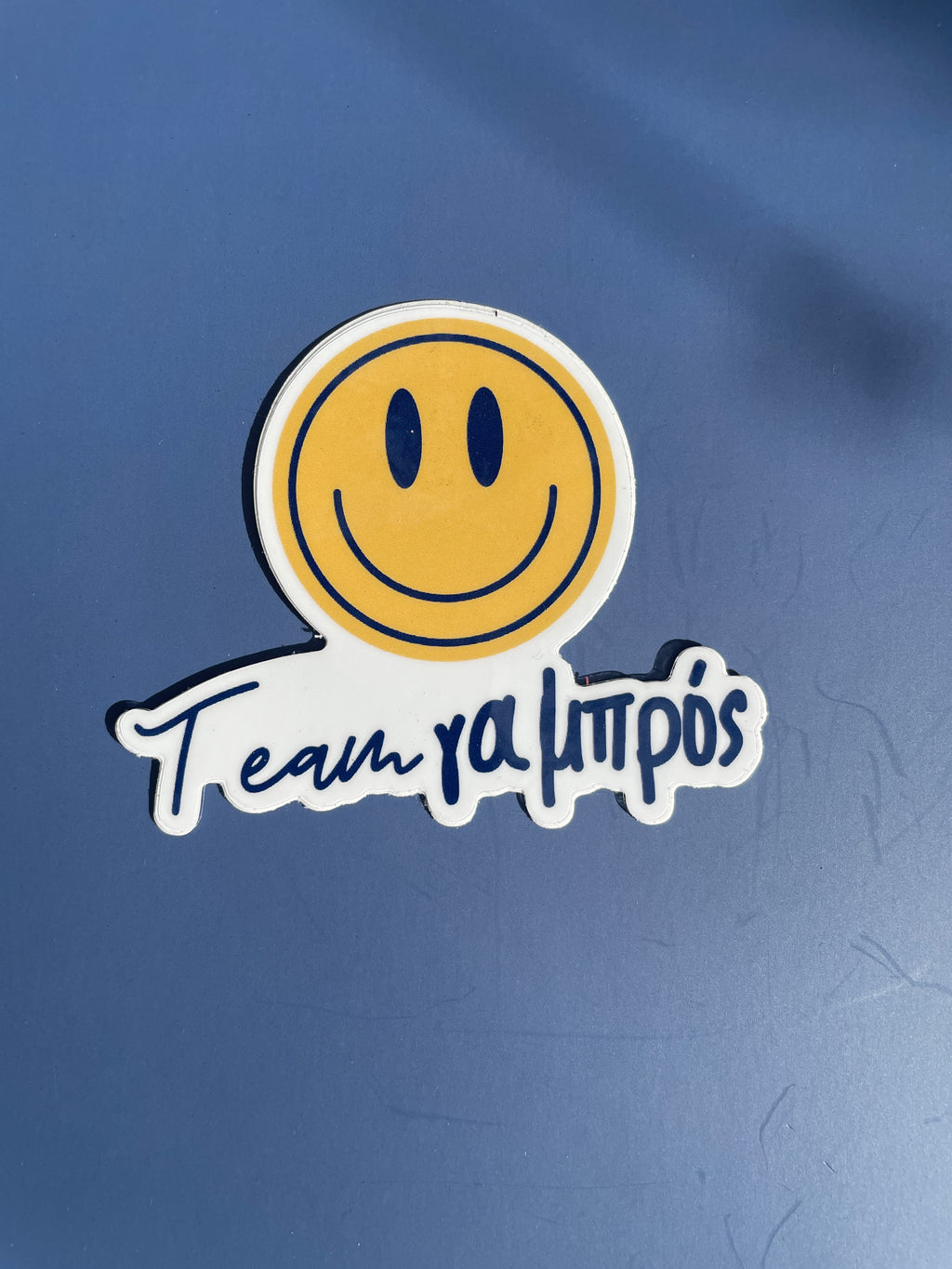 Team Nifi/Gambro Smiley Face Shiny 2 Inch Sticker