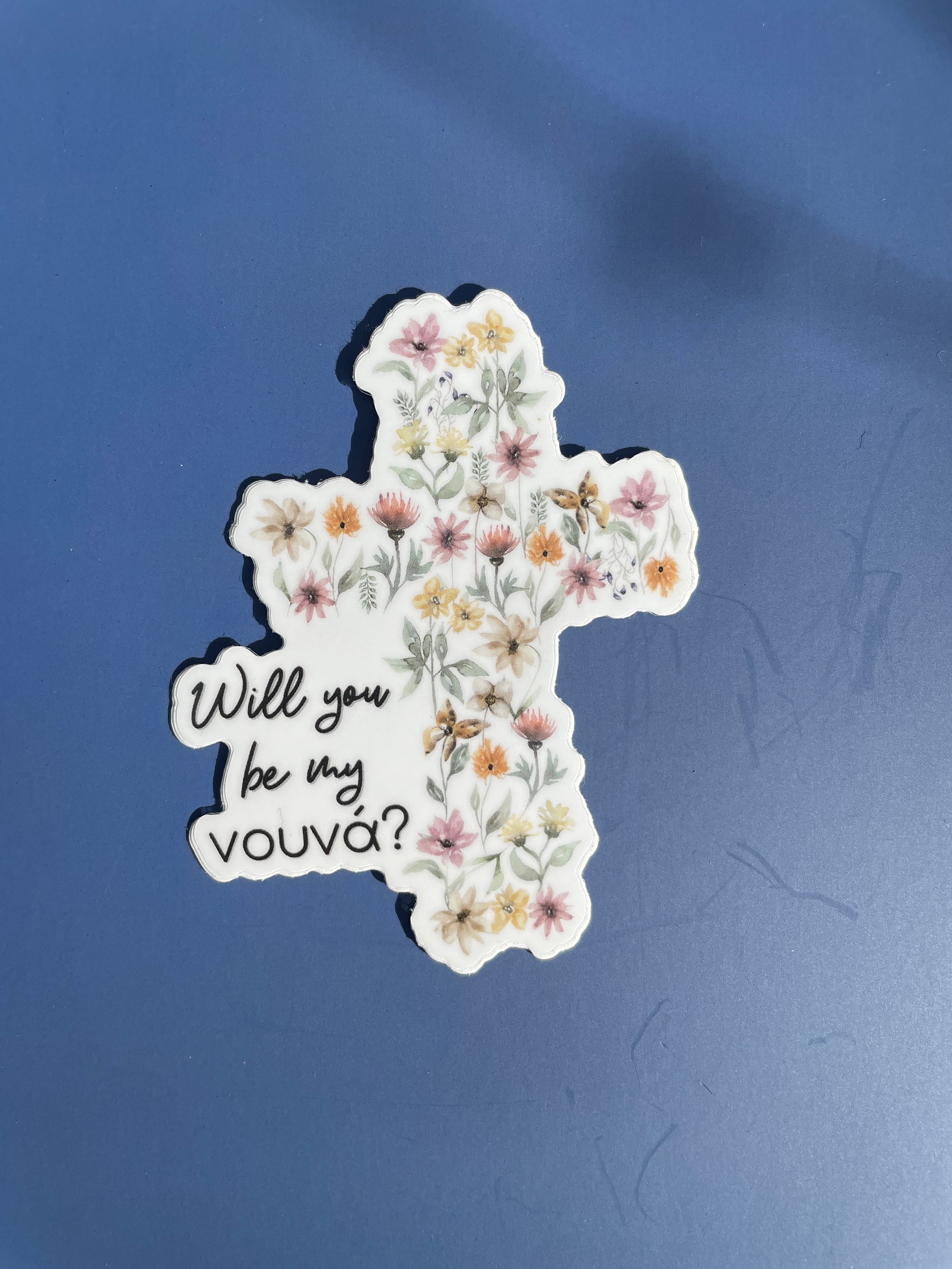 Will you be my Nouna/Nouno Proposal Shiny 2 Inch Sticker