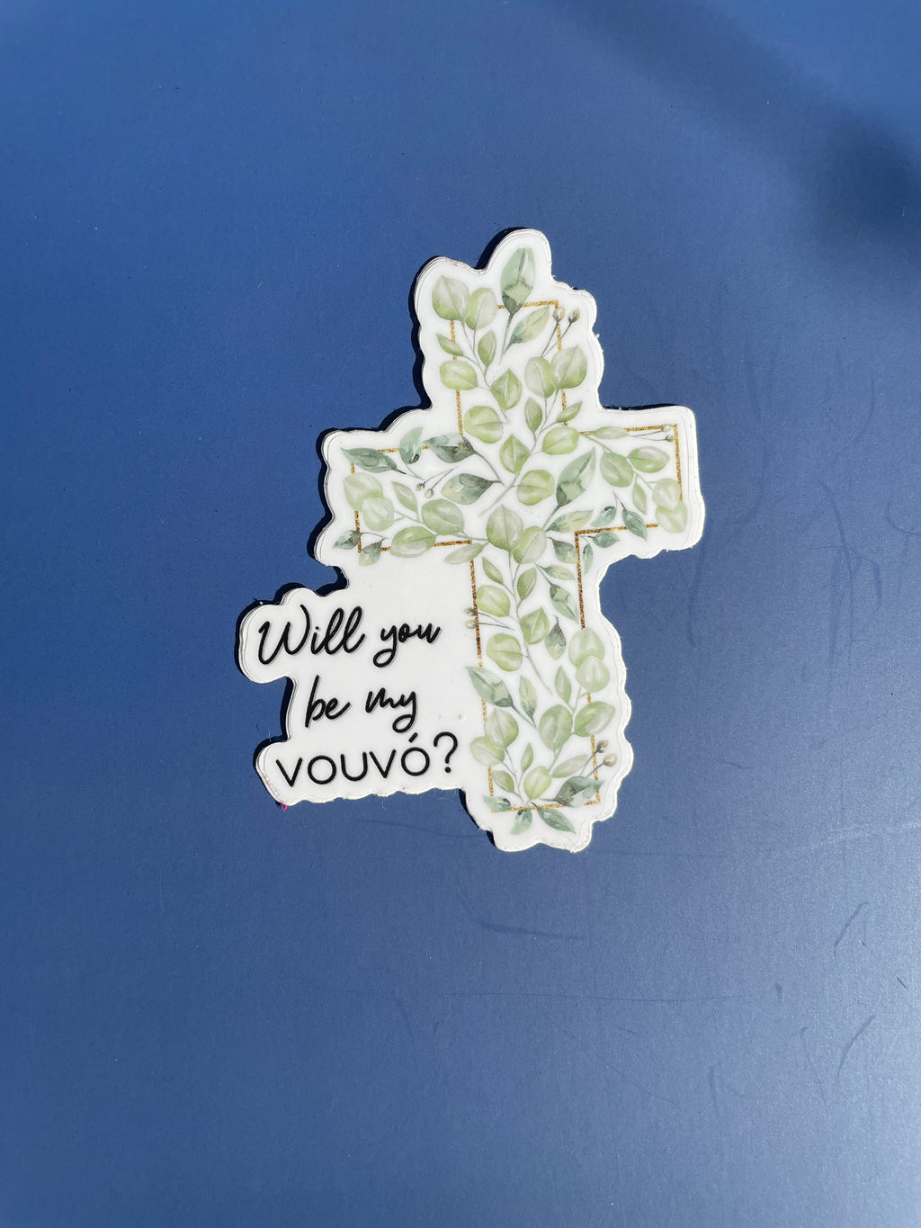 Will you be my Nouna/Nouno Proposal Shiny 2 Inch Sticker